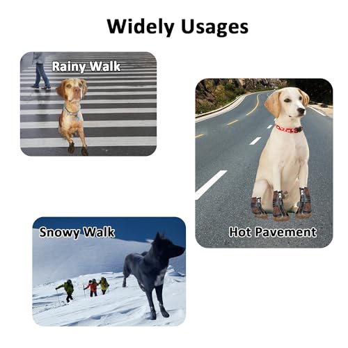 Fladorepet YY-1428- Large Big Dog Pu Leather Sport Shoes Winter Waterproof Pet Dog Puppy Boots Non-Slip Pitbull Golden Retriever Rain Shoes thumb #4