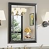 24×30 Black Bathroom Mirror Anti Rust Black Metal Framed Bathroom Mirrors for Over Sink Wall Mounted Rectangler Mirrors for Bathroom Vanity Farmhouse Bedroom Living Room Entryway Decor