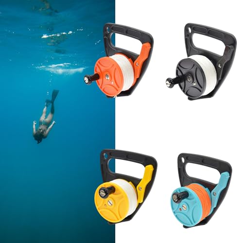 Carrete de buceo Scubas de 150 pies con cabo resistente e interruptor de parada 2