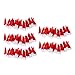 Produktbild LOVIVER 100pcs Mini Weihnachtsmütze Weihnachtsmannmütze Nikolausmütze für Eier, Puppen, Flaschen
