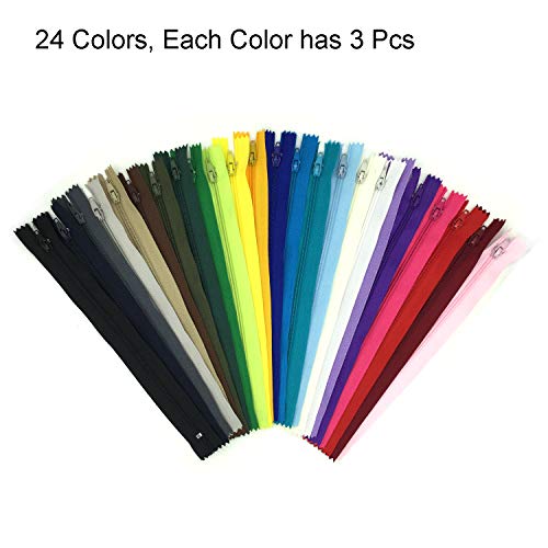 Image of 24 x 60 cm / 24 inch Multi-Coloured Nylon Reel Pullers for Sewing and Crafting 24 Colours