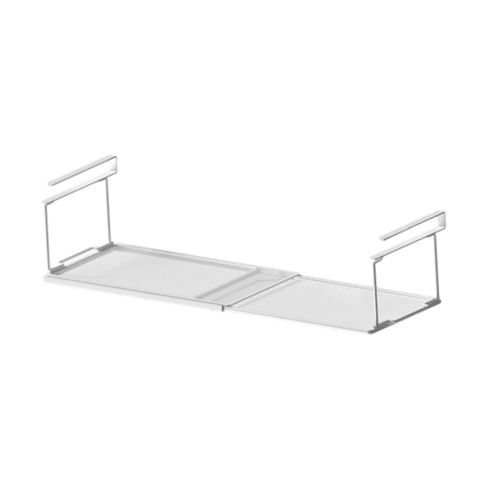 ALCXAZS Extendable Under Shelf Basket Under Desk Rack Sturdy Easy Install
