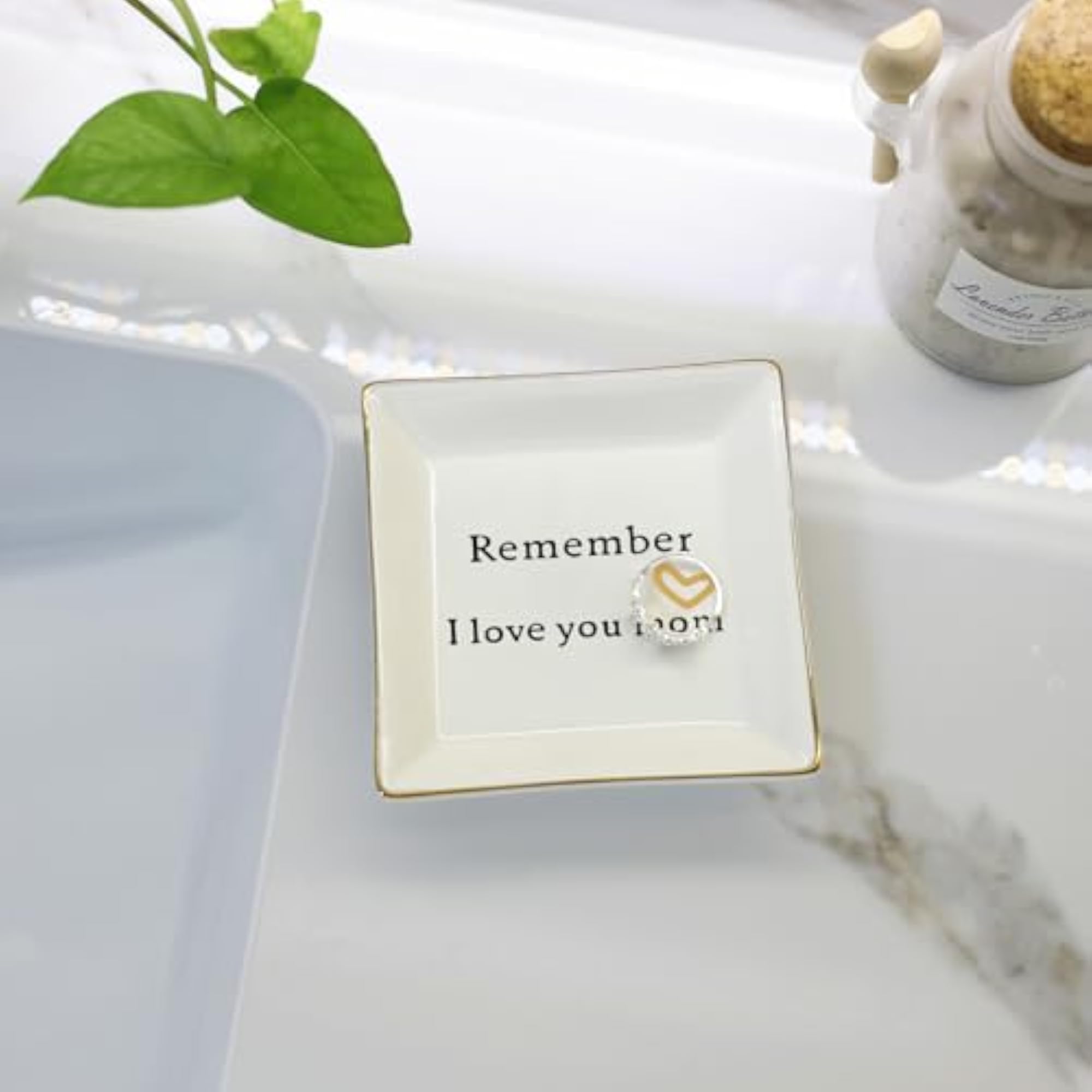 HomeSmile Ceramic Ring Dish Decorative Trinket Plate