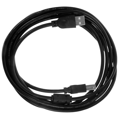 SEWACC USB 2.0 Printer Cable 3M for Computer Copier Scanner Fax Machine, Black USB Cable Replacement for Office and Home Printing Accessories