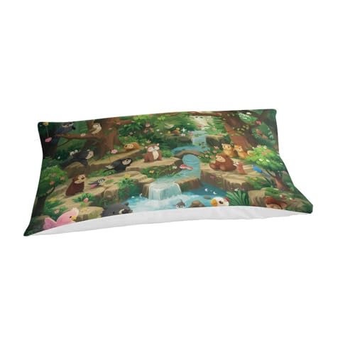 Parure de couette jungle 135x200cm anti-pli en microfibre respirante - 3