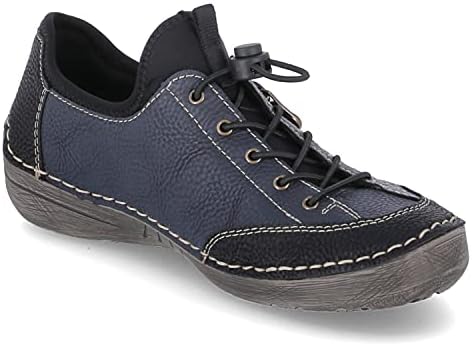 Rieker Dames 52563 platte slippers, Zwart Pacific Wine Black 00, 40 EU