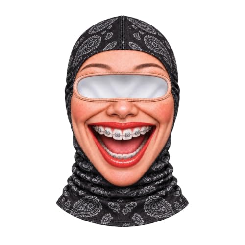 Funny Ski Mask Realistic Old Man Face Balaclava Halloween Costume for Men - image 1