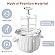 Coolcook Eiscremeaufsatz für Kitchenaid, kompatibel mit 4,5-6 Qt Standmixern, Eismaschine 2 Quart für Sorbet, Gelato, Frozen Joghurt