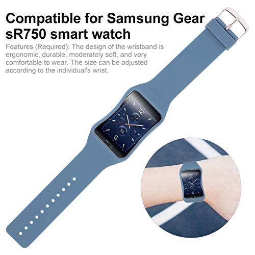 NICERIO Pulseira de substituição para smartwatch Samsung Galaxy Gear S R750 para homens e mulheres,