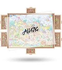 Amazon.com: ALL4JIG 2000 Pieces Rotating Puzzle Board with 6