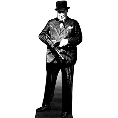 US-Way e.K. Cardboard Cutout Winston Churchill Standup Figure Cinema Cutout Cardboard Lifesize Lifesize Standup Cover