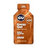 GU Energy Original Sports Nutrition Energy Gel, Salted Caramel, 24-Count