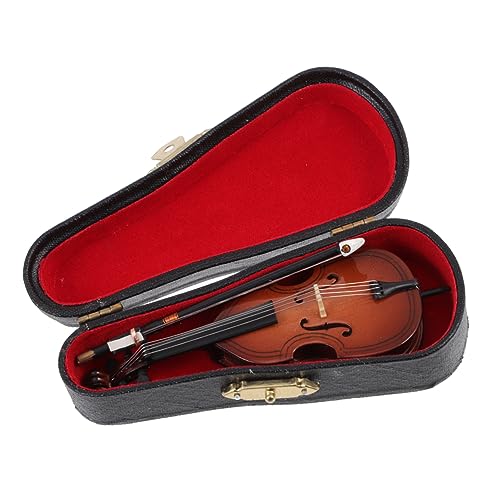 FUNOMOCYA 1pc Mini Double Bass Model Decor Lifelike Desktop Violoncello Adornment Mini Musical Instrument Present