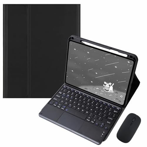 GUPENAA iPad Air 13C` (M2) 2024 (A2898, A2899, A2900)pL[{[hP[XAMz_[A}EXt}OlbgECXBluetoothL[{[h,Black 1