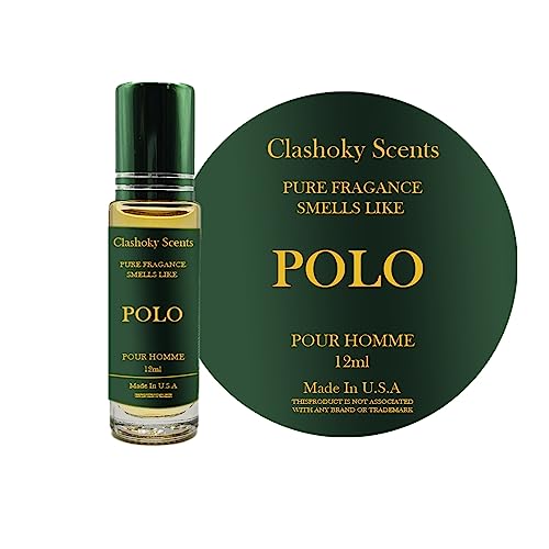 Clashoky Fragrance Perfume Oils Pool Green Cologne Roll On Body Oil for Men (12ml) (Pack of 2)