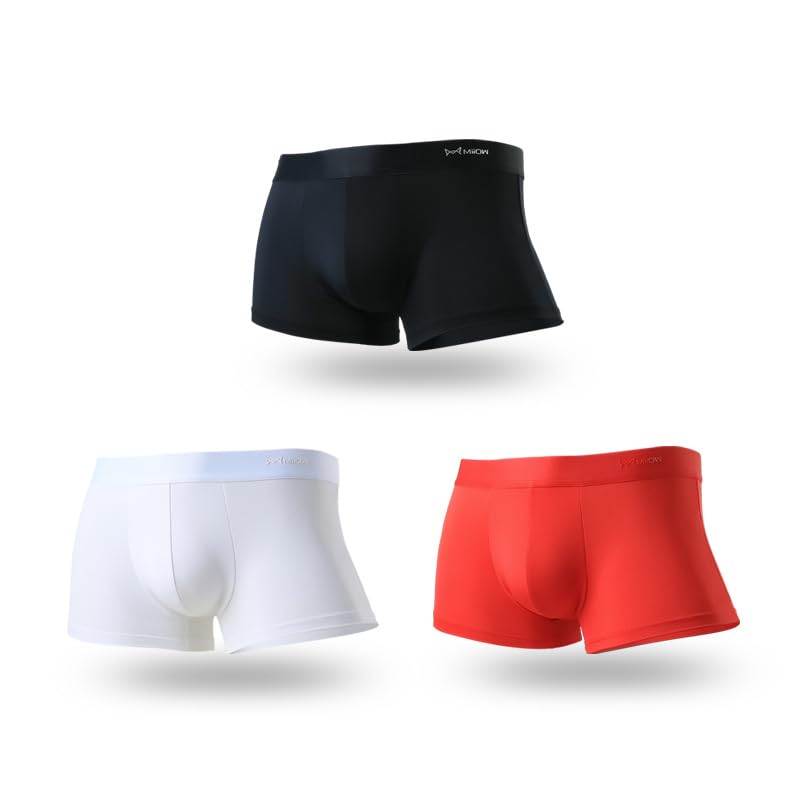 KaeDa Men's 3-Pack Fashionable Boxer Shorts - Trendy Comfortable Flat Front Underwear for Guys3