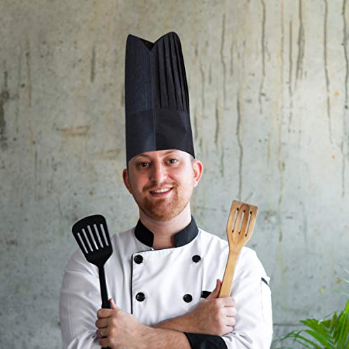 Yardwe 20Pcs Adultos Chapéu de Cozinheiro Descartável de Altura Cozinhar Ajustável Chef Chef Toque p