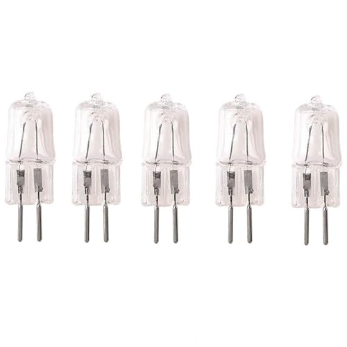 JZLBBC 5Pcs G5.3 220V 50W 100W Halogen Light Bulbs Clear Capsule Halogen Bulb G5.3 230V 20W GU5.3 Bi-Pin Base Dimmable Warm White,200W
