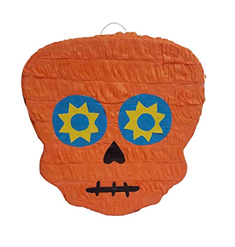 Traditional Day of the Dead Pinata | Sugar Skull “ Dia de Muertos “ Piñata | Mexican Calavera Decoration | Halloween Catrina Party Celebration | Cinco de Mayo Fiesta Supplies | Assorted Color - Thumbnail 6