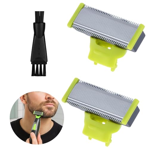 2 Stuck Elektrische Rasiermesser Ersatzklinge mit Reinigungsbürste,Kompatibel mit MLG Elektrische Rasiermesser