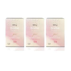WELLOUS Ibling D-Vine Anti Aging Pomegranate Extract Chewable Collagen Tripeptides Glowing Skin Firming Anti-Aging 60 Tablets Bottle Pack
