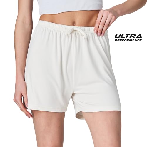 Image of Ultra Performance 3 Pack Womens Boxer Shorts Soft Pajama Sleep Lounge Short