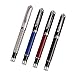 Carbon Fiber Gel Ballpoint Pen, Black Ink Business Signature Pen Metal Stationery - Black/Silver/Red/Blue