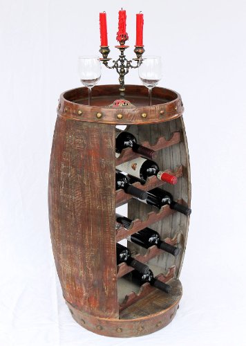ᐅ Weinregal Weinfass 0370-R Fass aus Holz | | Die Hausbar