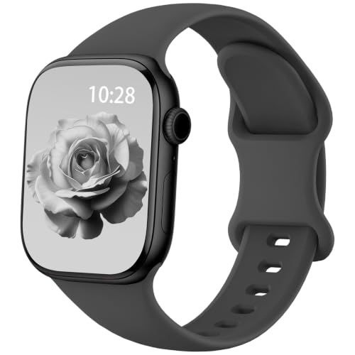 Image of Silicone Sport Band Compatible with Apple Watch Bands for Women Men | Soft Wristband 40mm 38mm 41mm 44mm 45mm 46mm 42mm 49mm, Replacement Strap for iWatch Series 11 10 9 8 7 6 5 4 3 2 1 SE Ultra