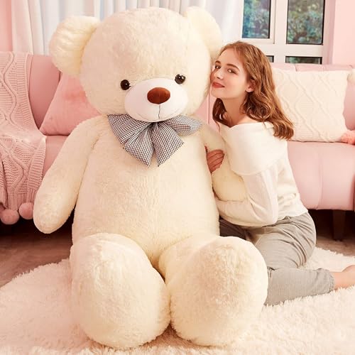 IKASA Giant Teddy Bear Plush Toy Stuffed Animals (White, 59 inches) by IKASA - Used condition - Image 4