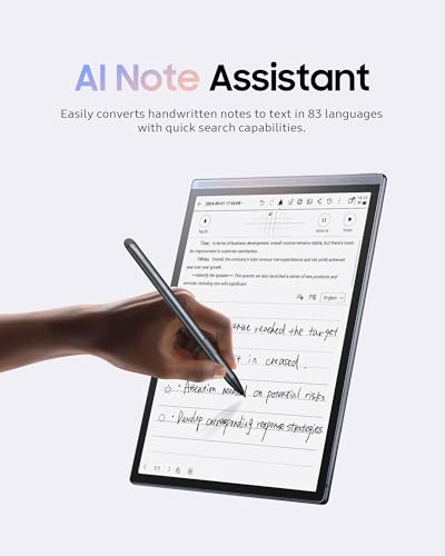 AINOTE Air 2: 8.2" Writing Tablet for Adults - E Ink Paper Tablet with Stylus Pen, Voice-to-Text Transcription, Note-Taking & Reading, Portable Digital Notebook for Meetings, Learning, Grey - Image 4