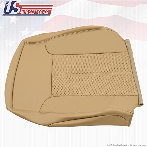 Miniatura 3 de Compatible con Ford F250 Lariat Driver Top Lean Back Funda de asiento de cuero TAN 2011 2012 2013 2014