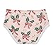 Holly Berry Bows Christmas Pattern All Seasons Girls' Panties Toddler Cotton Underwear for Young Girls in Sizes 2T,3T, 4T, 5T, 6Y and 8Y