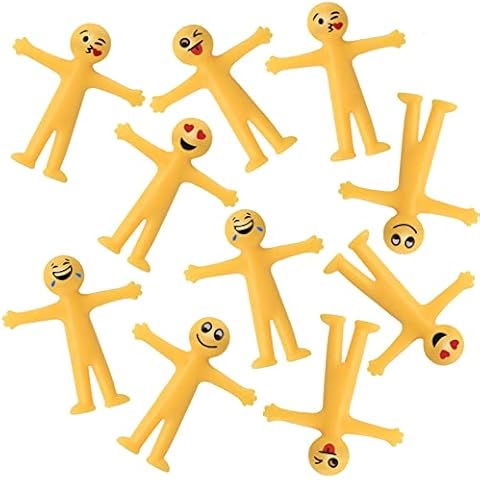 Cerolopy 40 Pieces Smiley Stretchy Smile Men Toys Novelty Stretchy Smiley Face People Stress Relief Fidget Toys for Kids and Adults Cover
