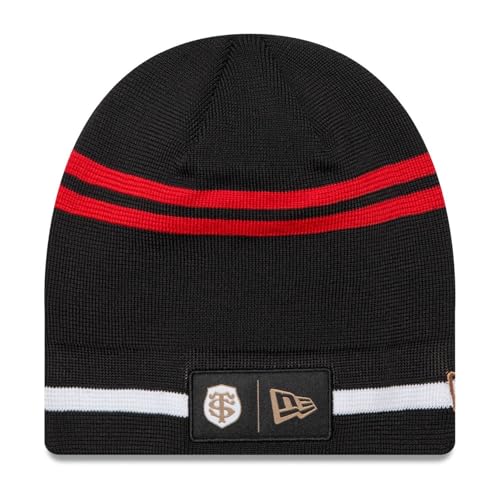 Bonnet Stade Toulousain New Era de Qualité Premium en Maille Noire