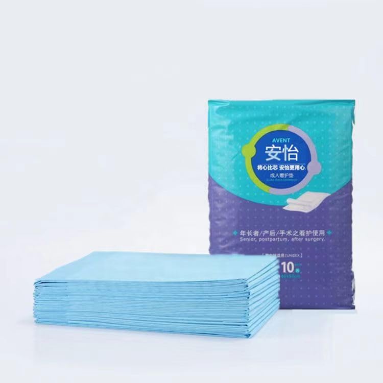 Multi Purposed 60CM(23.6 inches) x90CM(35.4 inches) Disposable Waterproof Nursing Care Pad for Adult Pet Pack of 10 Disposable Diaper for Beauty Massage Salon Elder Maternity Baby Pet