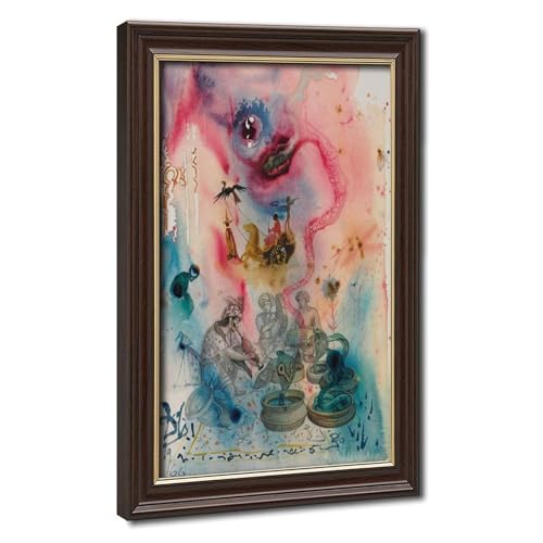 Impression sur toile Salvador Dalí Serpent Charmer cadre suspendu 40x60 cm