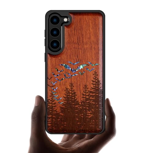 Coque bois Galaxy S23 au motif forêt pour sublimer votre quotidien et vos soirées