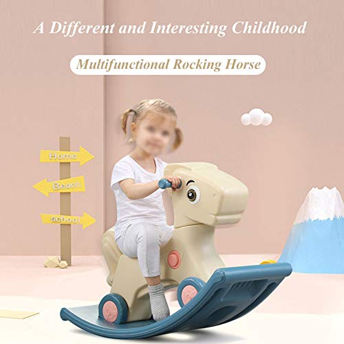 YWSZJ Baby Kinder Schaukelpferd 0-3 Jahre Baby Indoor Ride on Toys 2 In 1 Multifunktions-Schaukelpferd und… – Bild 3