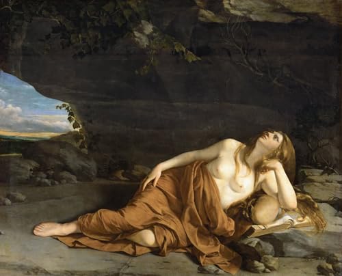 Impression sur toile Marie-Madeleine Gentileschi - Affiche 60x90cm