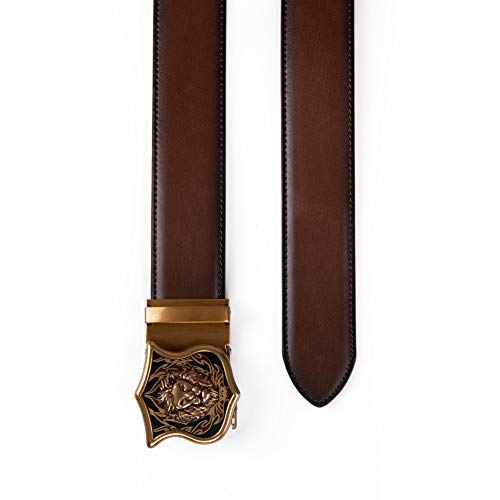 Ratchet Belt for Men Leather Dress Belts with Automatic Buckle,Trim to fit4