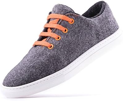 Baabuk Urban Wooler Sneaker,Light Grey/Orange,EU 47 M
