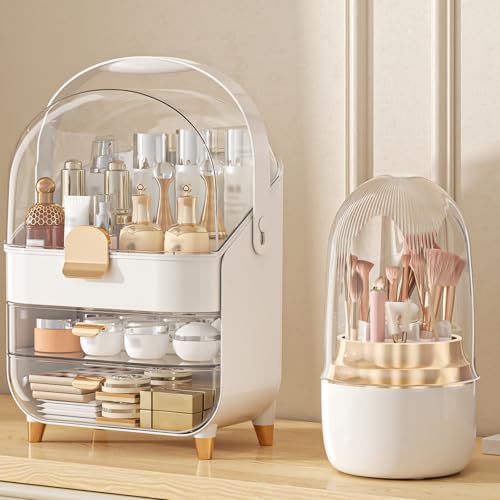 Makeup Organizer, Skincare Holder Bathroom Counter Organizer, Sto...