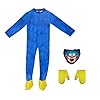 Enhenenhen Poppy Playtime Huggy Wuggys kostuum voor kinderen, Huggy Wuggy cosplay-spel, carnaval, horror, monster, jumpsuit