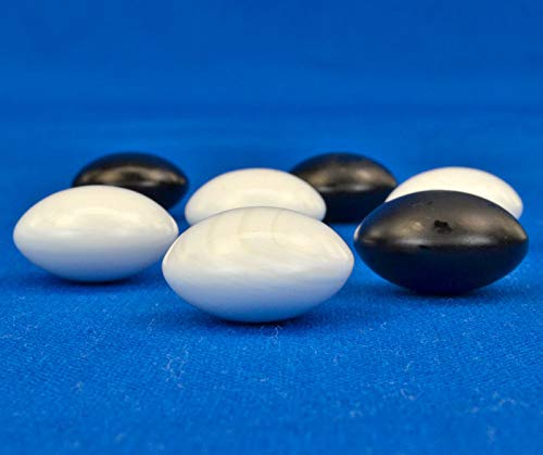 Amazon | 囲碁 日向特製蛤碁石那智黒碁石 45号 実用 厚み12.8mm 将碁屋