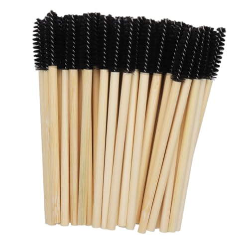 FOMIYES Spiral Brush Head Eyelash Brush Set 100pcs Disposable Mascara Eyebrow Wands Makeup Applicators Lash Supplies Small Convenient