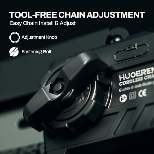 HUOEREN Mini motosserra sem fio compatível com bateria Makita de 18 V, motosserra portátil sem escov