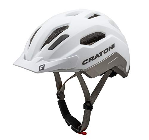 Cratoni City Fahrradhelm C-Classic weiß/anthrazit matt 58-61cm