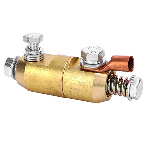 Welding Clamp Rotates 360° Brass Soldering Tools Ground Clamp Improves Work Efficiency Brass Color for Welding Projects