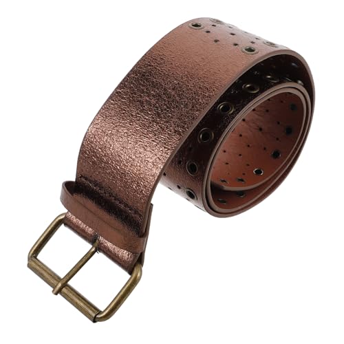 Vintage Western Style Wide Waist Belt with Double Versatile Pu Belt for Casual Jeans Dresses and Halloween Parties Bull Buckle Accent